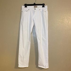 Paige Roxie Crop White Jeans Women Size 28